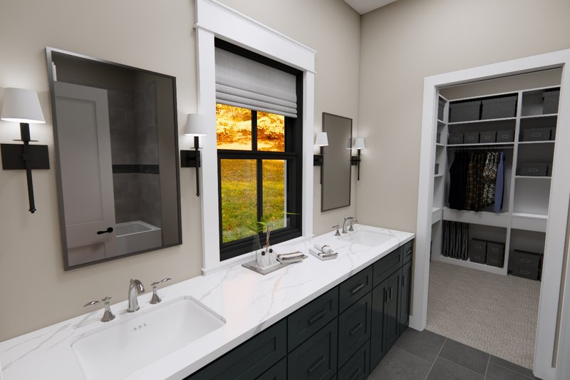 Dream House Plan - Interior - Master Bathroom for Farmhouse House Plan #51-1483 - 2 bed, 2 bath