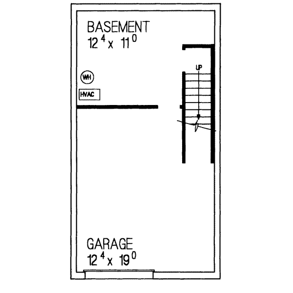 Traditional Floor Plan - Lower Floor Plan #72-337