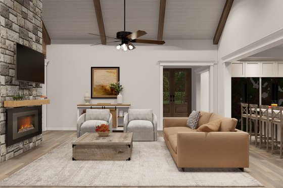 Interior - Family Room 2 for Farmhouse House Plan #923-365 - 4 bed, 3.5 bath