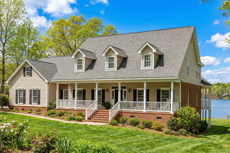 Exterior - Front Elevation 2 for Country House Plan #17-253 - 5 bed, 3.5 bath