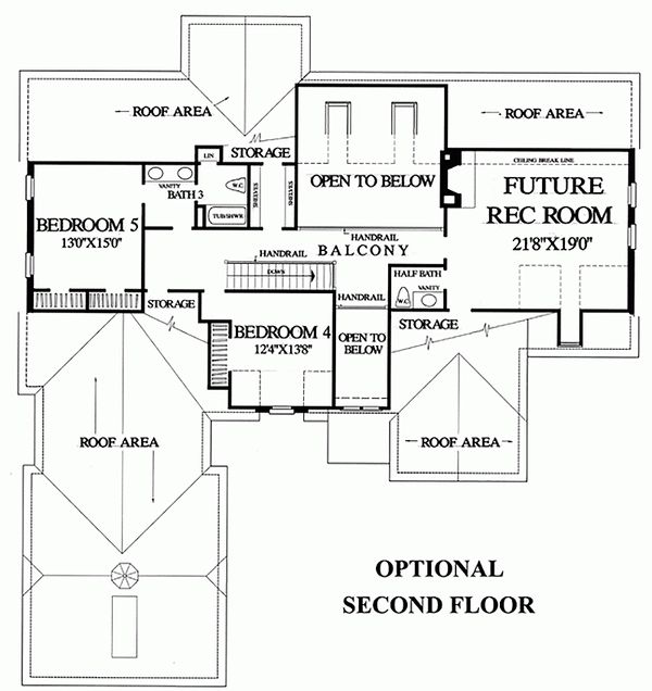 Home Plan - European Floor Plan - Upper Floor Plan #137-227