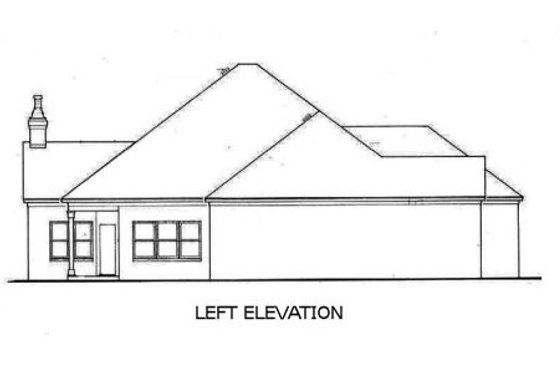 Exterior - Other Elevation 1 for Southern House Plan #45-126 - 3 bed, 2 bath