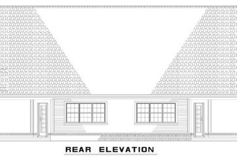 Dream House Plan - Exterior - Rear Elevation for Traditional House Plan #17-574 - 2 bed, 2 bath