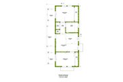Traditional Style House Plan - 2 Beds 1 Baths 757 Sq/Ft Plan #1106-193 Floor 
