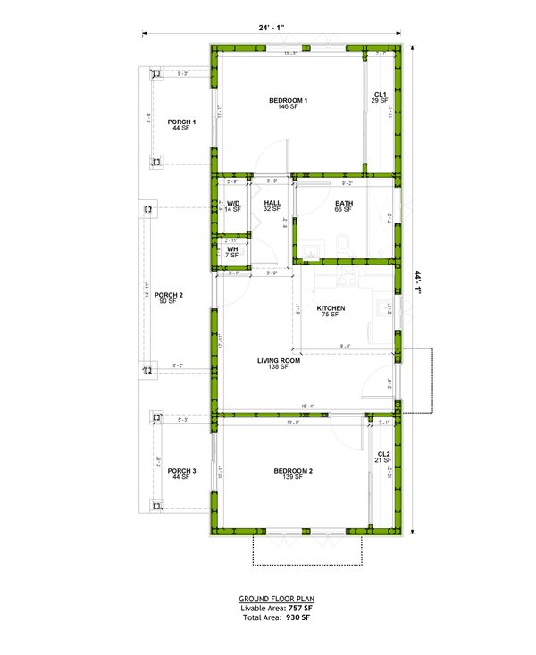 Traditional Floor Plan - Main Floor Plan #1106-193