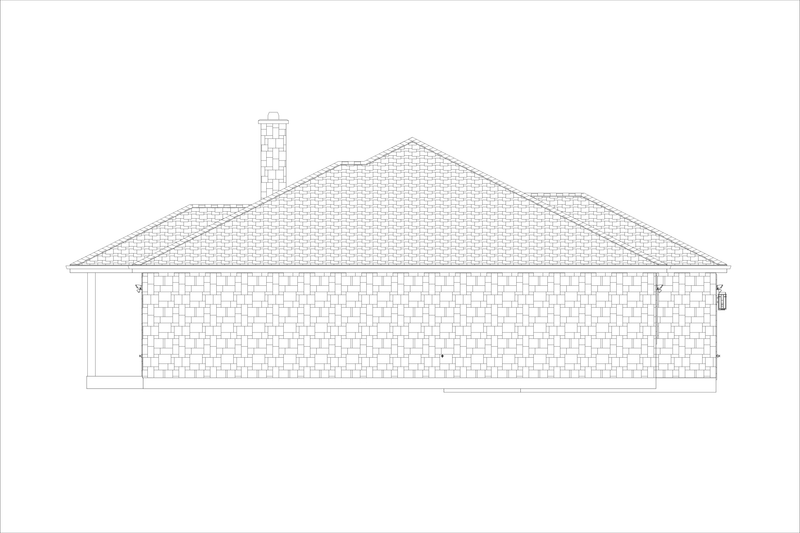 Dream House Plan - Exterior - Other Elevation 3 for Traditional House Plan #1127-13 - 3 bed, 2 bath