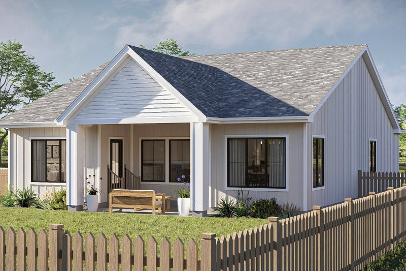 House Blueprint - Exterior - Other Elevation for Farmhouse House Plan #455-632 - 3 bed, 2 bath