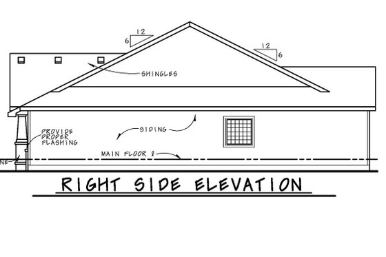 Exterior - Other Elevation 1 for Cottage House Plan #20-2413 - 4 bed, 3 bath