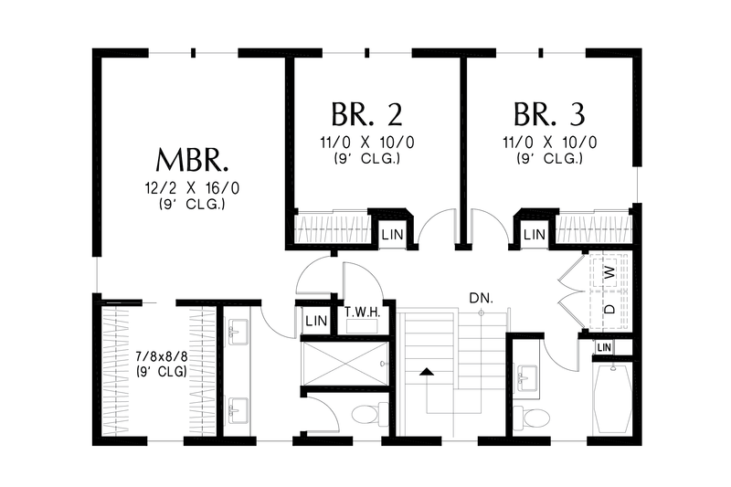 Dream House Plan - Floor Plan - Upper Floor for Country House Plan #48-1154 - 3 bed, 2.5 bath
