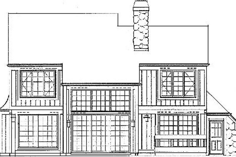 Dream House Plan - Exterior - Other Elevation 1 for Craftsman House Plan #72-125 - 3 bed, 2.5 bath