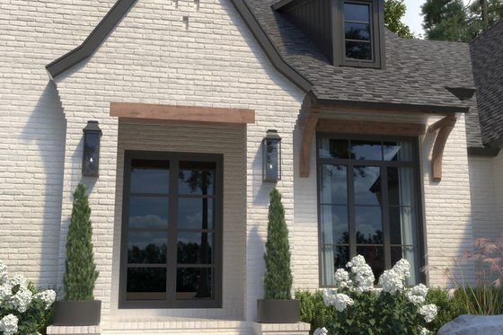 Exterior - Front Elevation 4 for Modern House Plan #1074-58 - 3 bed, 3.5 bath