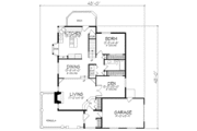 Craftsman Style House Plan - 2 Beds 2 Baths 1859 Sq/Ft Plan #320-421 