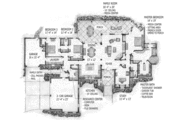 European Style House Plan - 3 Beds 3 Baths 2760 Sq/Ft Plan #410-354 