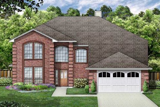 Exterior - Front Elevation for Traditional House Plan #84-189 - 5 bed, 4 bath