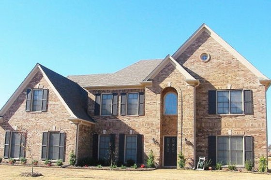 Exterior - Front Elevation for European House Plan #81-13692 - 5 bed, 3.5 bath