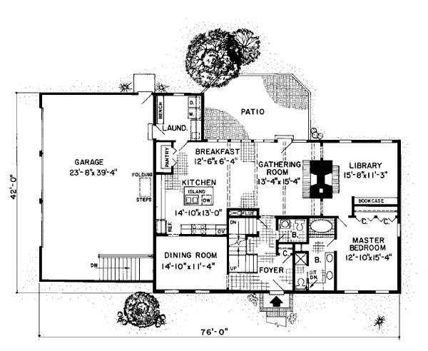 Colonial Floor Plan - Main Floor Plan #312-783