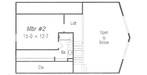 Bungalow Floor Plan - Upper Floor Plan #329-139