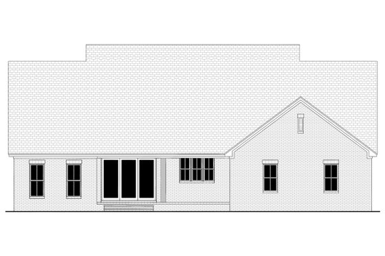 Exterior - Rear Elevation for Farmhouse House Plan #430-366 - 4 bed, 3 bath