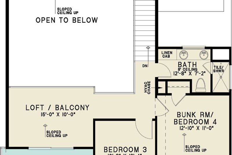 House Blueprint - Exterior - Front Elevation 3 for Modern House Plan #923-505 - 4 bed, 3 bath