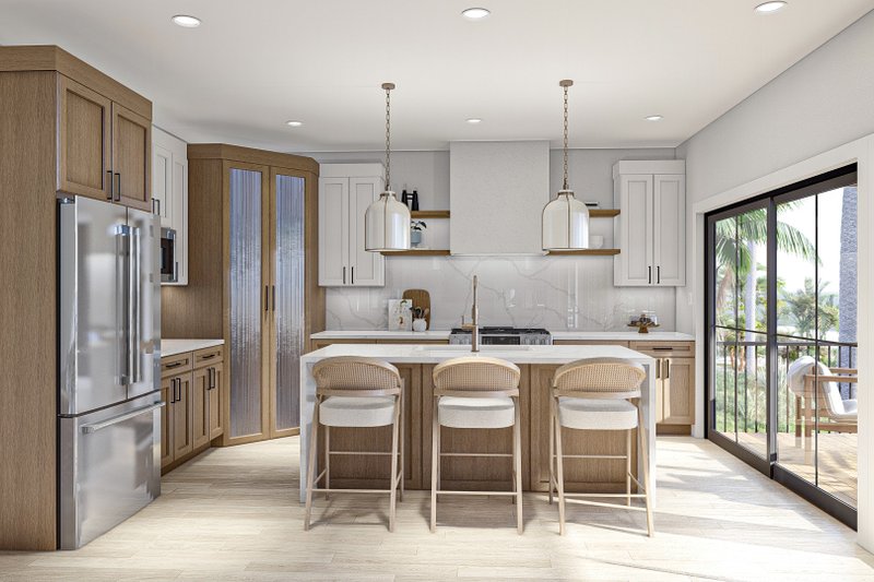 Architectural House Design - Interior - Kitchen for Modern House Plan #455-548 - 2 bed, 1 bath