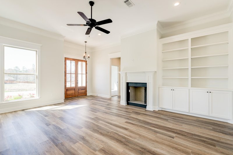 Dream House Plan - Interior - Family Room 1 for European House Plan #430-110 - 3 bed, 2 bath