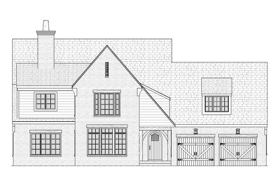 Exterior - Front Elevation 3 for Traditional House Plan #901-14 - 3 bed, 2.5 bath