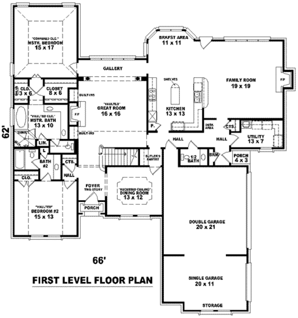 European Floor Plan - Main Floor Plan #81-1263