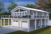 Barndominium Style House Plan - 3 Beds 3 Baths 2291 Sq/Ft Plan #1060-398 Exterior 