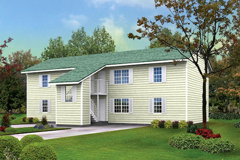 House Blueprint - Contemporary Exterior - Front Elevation Plan #57-246