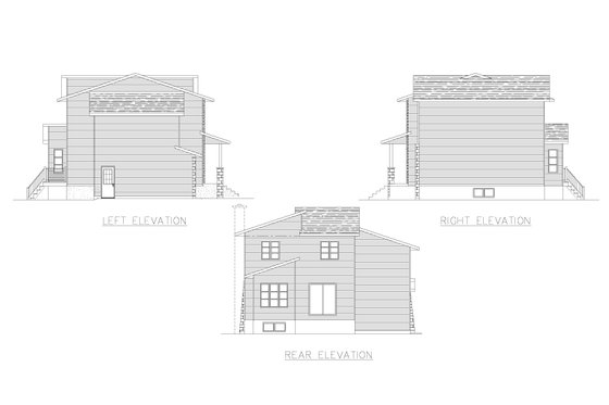 Exterior - Other Elevation for Cottage House Plan #138-371 - 3 bed, 1.5 bath
