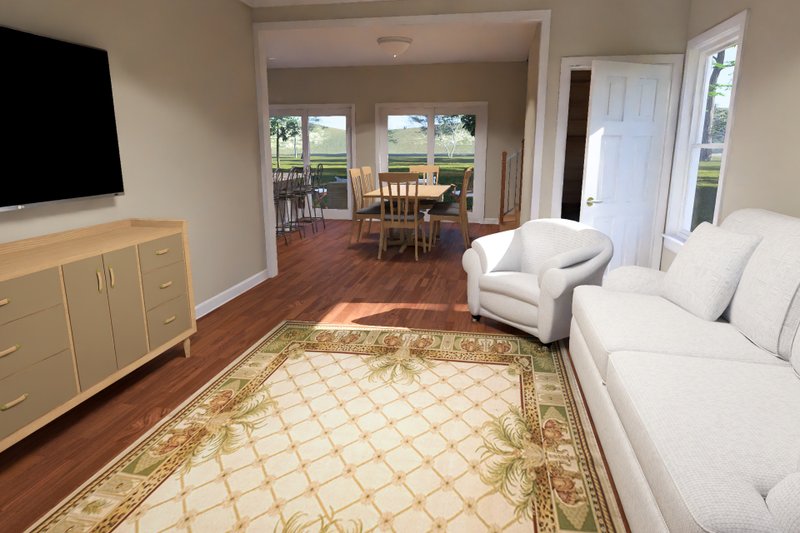 Architectural House Design - Interior - Family Room 2 for Modern House Plan #513-2463 - 3 bed, 2.5 bath