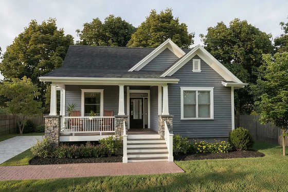 Exterior - Other Elevation for Bungalow House Plan #79-232 - 3 bed, 2 bath