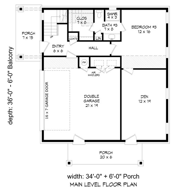 House Design - Contemporary Floor Plan - Main Floor Plan #932-502