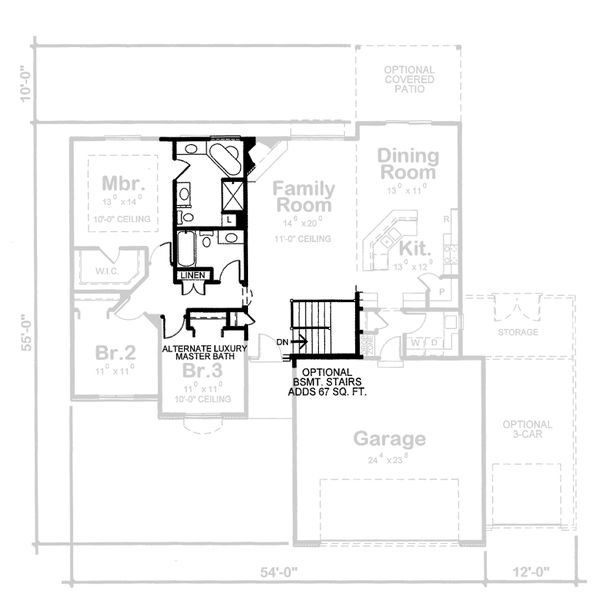 House Plan Design - European Floor Plan - Other Floor Plan #20-2072