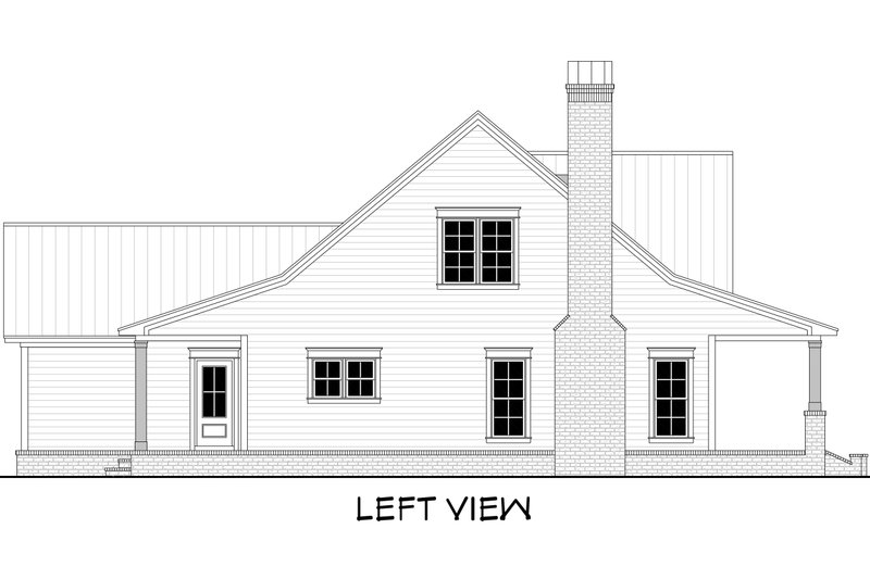 House Plan Design - Exterior - Other Elevation 1 for Farmhouse House Plan #430-198 - 4 bed, 3 bath