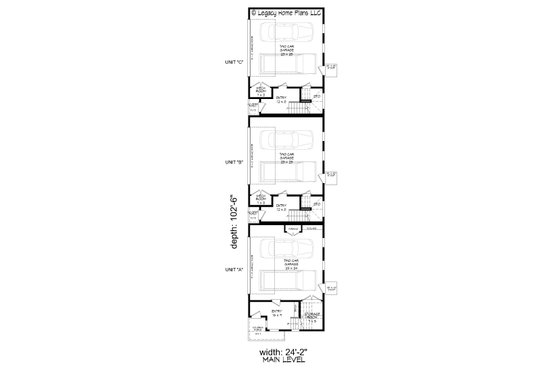 Floor Plan - Main Floor for Modern House Plan #932-642 - 10 bed, 9 bath