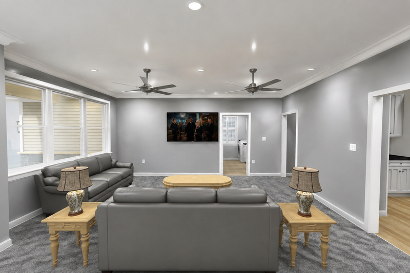 Architectural House Design - Interior - Family Room 2 for Country House Plan #1060-498 - 3 bed, 2 bath