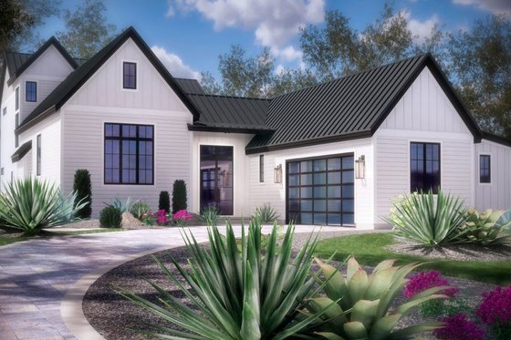 Exterior - Front Elevation 4 for Farmhouse House Plan #935-21 - 4 bed, 4 bath