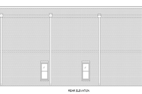 Exterior - Rear Elevation for Contemporary House Plan #932-524 - 2 bed, 2.5 bath