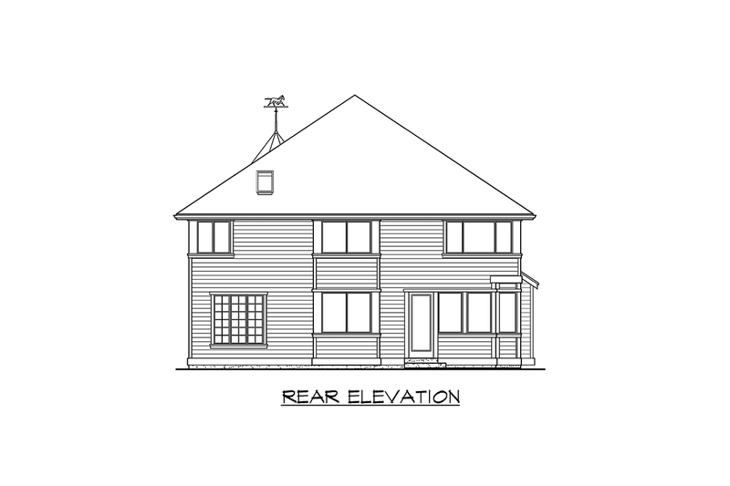 Architectural House Design - Exterior - Other Elevation 2 for Victorian House Plan #132-132 - 4 bed, 2.5 bath