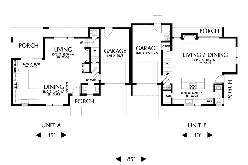 House Plan Design - Floor Plan - Main Floor for Contemporary House Plan #48-1026 - 3 bed, 2.5 bath