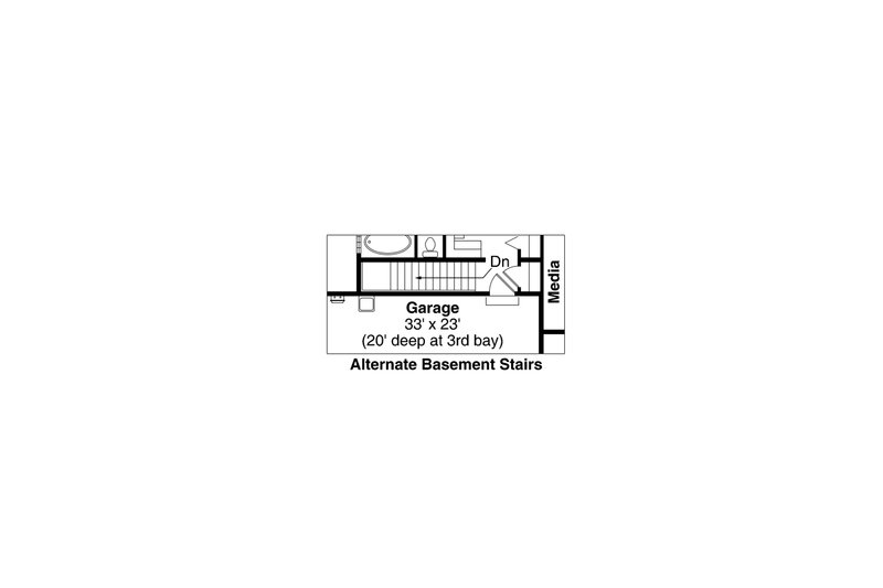 Home Plan - Floor Plan - Other Floor 1 for Craftsman House Plan #124-842 - 3 bed, 2 bath
