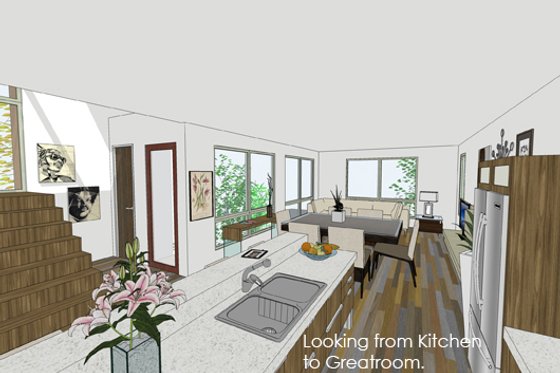 Photo 2 for Modern House Plan #484-1 - 3 bed, 3.5 bath