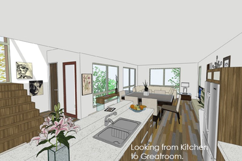 Architectural House Design - Photo 2 for Modern House Plan #484-1 - 3 bed, 3.5 bath