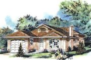 European Style House Plan - 4 Beds 3 Baths 1891 Sq/Ft Plan #18-9237 