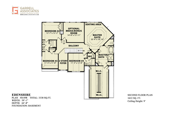 Floor Plan - Main Floor for Traditional House Plan #54-472 - 5 bed, 4 bath