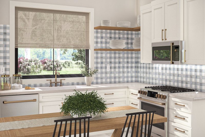 Architectural House Design - Interior - Kitchen 2 for Modern House Plan #455-431 - 1 bed, 1 bath
