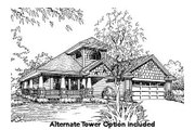 Country Style House Plan - 3 Beds 2 Baths 1627 Sq/Ft Plan #417-137 