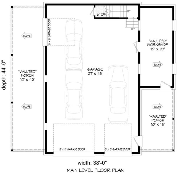 House Blueprint - Country Floor Plan - Main Floor Plan #932-1056