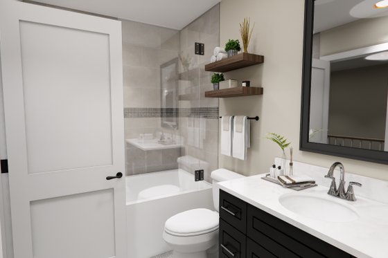 Interior - Bathroom 2 for Farmhouse House Plan #51-1363 - 4 bed, 3.5 bath